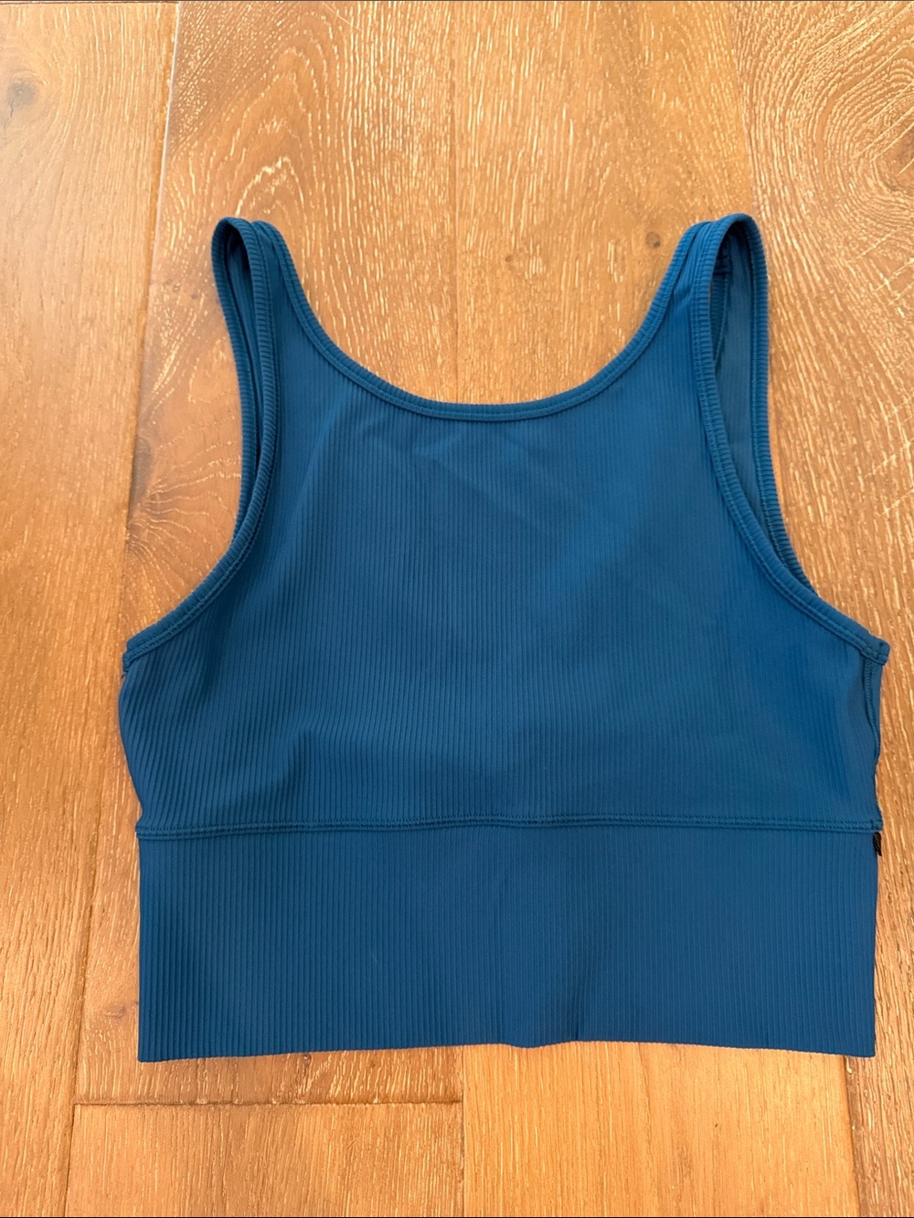 lululemon athletica Teal Ribbed Crop Tank
